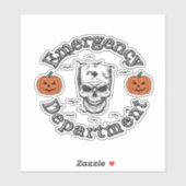 Sticker Service D'Urgence Er Nurse Skeleton Hallo (Feuille)