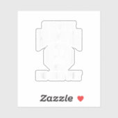 Sticker Service Humain conception Ne Pas Caresser Citation (Feuille)