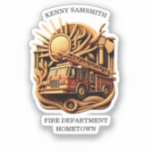 Sticker Services d'incendie Insigne de protection de la co (Recto)