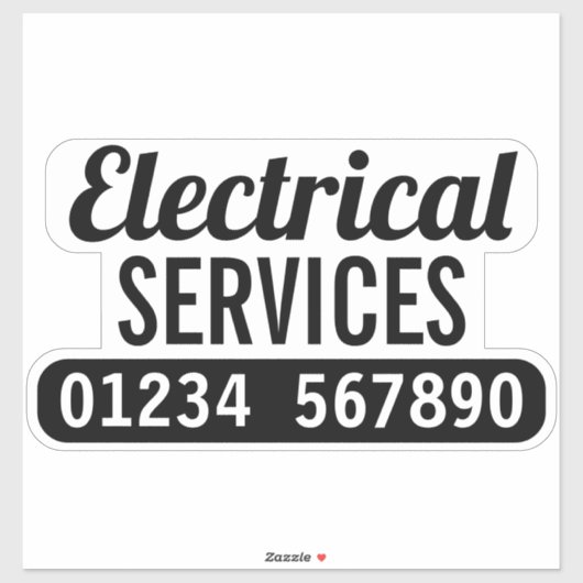 Sticker Services électriques (Feuille)