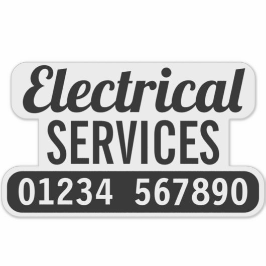 Sticker Services électriques (Devant)