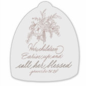 Sticker Ses Enfants Se Lèvent Et L'Appelent Bénie (Devant)