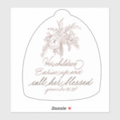 Sticker Ses Enfants Se Lèvent Et L'Appelent Bénie (Feuille)