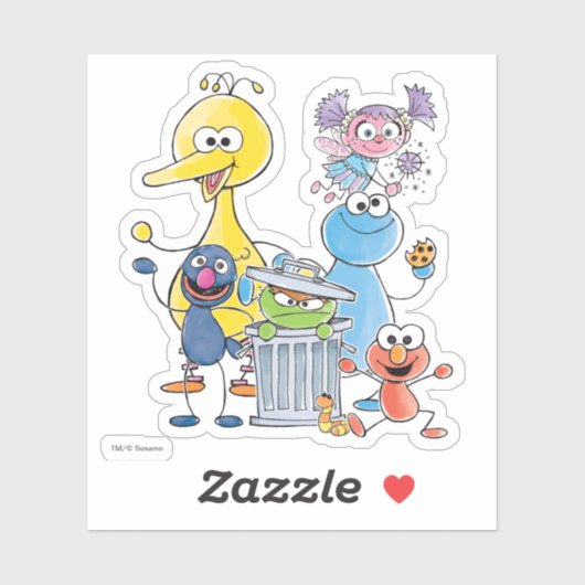 Sticker Sesame Pals Doodley Graphisme (Feuille)