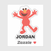 Sticker Sesame Street | Personalized Elmo (Feuille)