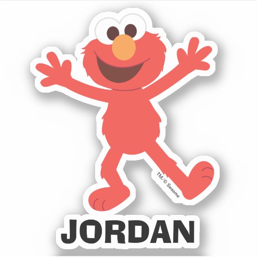 Sticker Sesame Street | Personalized Elmo (Devant)