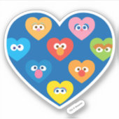 Sticker Sesame Street Valentine Hearts Motif (Devant)