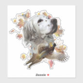 Sticker Set anglais avec faisans, art (Feuille)