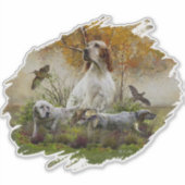 Sticker Set anglais avec faisans, art (Devant)