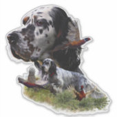 Sticker Set anglais avec faisans, art (Devant)