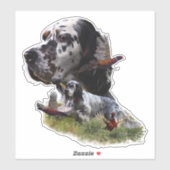 Sticker Set anglais avec faisans, art (Feuille)