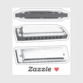 Sticker Set d'autocollants d'harmonica (Feuille)