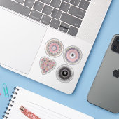 Sticker Set de perles chic, mandala, broche, décoration, p (Ordinateur portable avec iPhone)