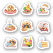 Sticker Set de pizza (Devant)