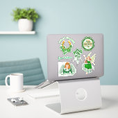 Sticker Set de vinyle Shamrock irlandais Angel (Ordinateur portable sur le bureau)