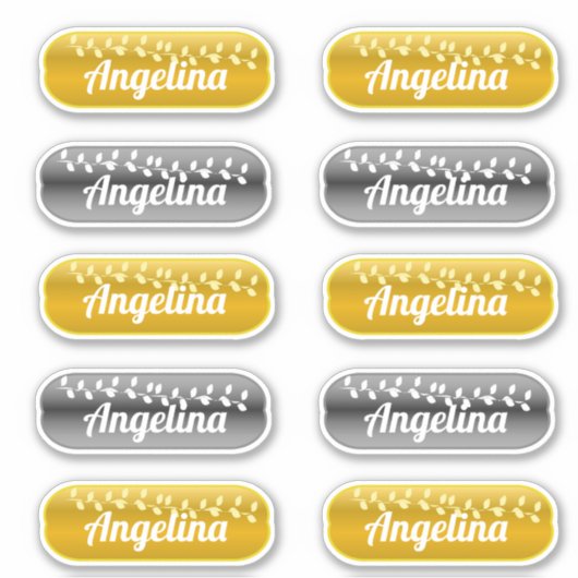 Sticker Set Gold et Silver (Devant)