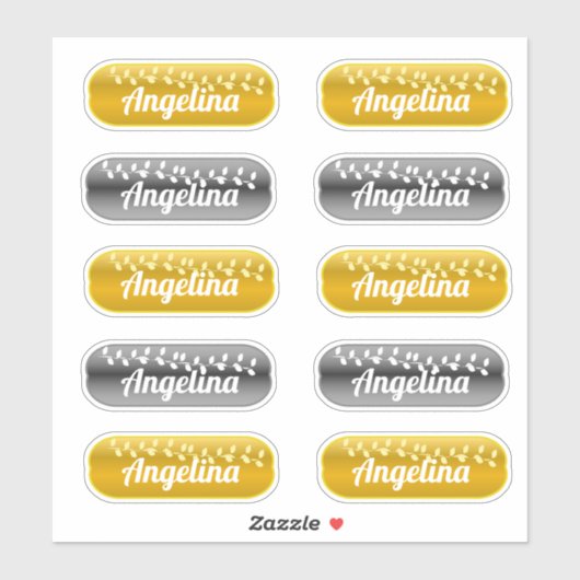 Sticker Set Gold et Silver (Feuille)