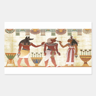 Sticker set in Egyptische Pharoah ontwerp