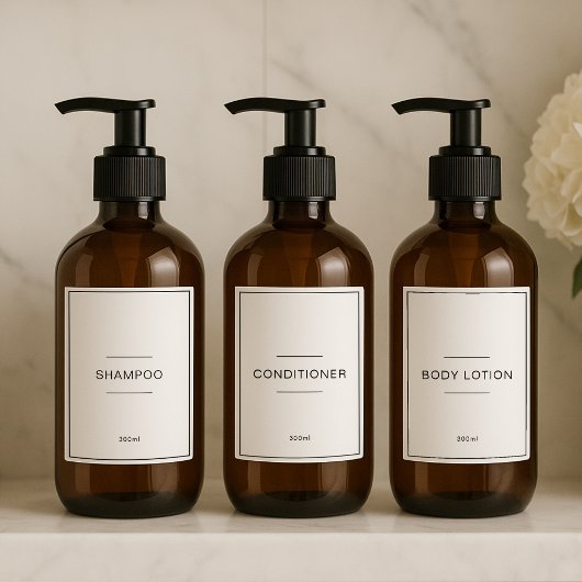 Sticker Set of 12 Personalized Waterproof Household Labels