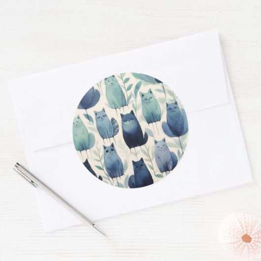 Sticker Set Purr-fect pour les cadeaux et l'artisa (Enveloppe)