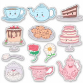 Sticker Set Tea Party pour enfants (Devant)