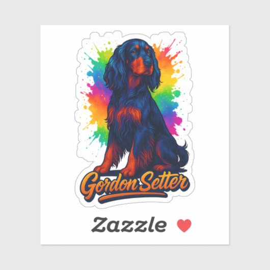 Sticker Setter Gordon vibrant Pop Art (Feuille)