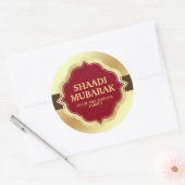 Sticker Shaadi Mubarak pour les félicitations du m (Enveloppe)