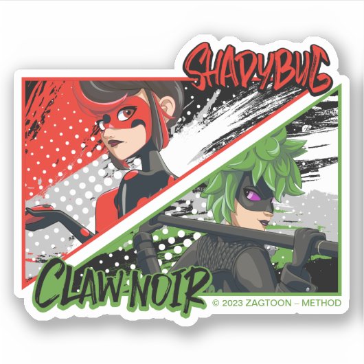 Sticker Shadybug et Noir glacé (Devant)