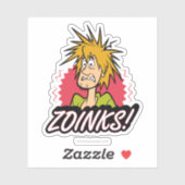 Sticker Shaggy "Zoinks !" graphic (Feuille)