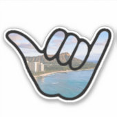 Sticker - Shaka - Diamond Head (Voorkant)