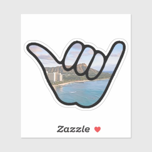 Sticker - Shaka - Tête de diamant (Feuille)