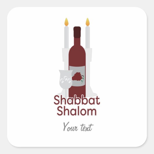 Sticker Shalom Shabbat (Devant)