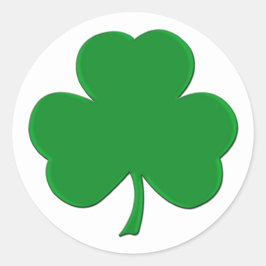 Sticker shamrock (Devant)