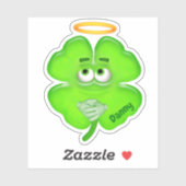 Sticker Shamrock Angel personnalisé (Feuille)