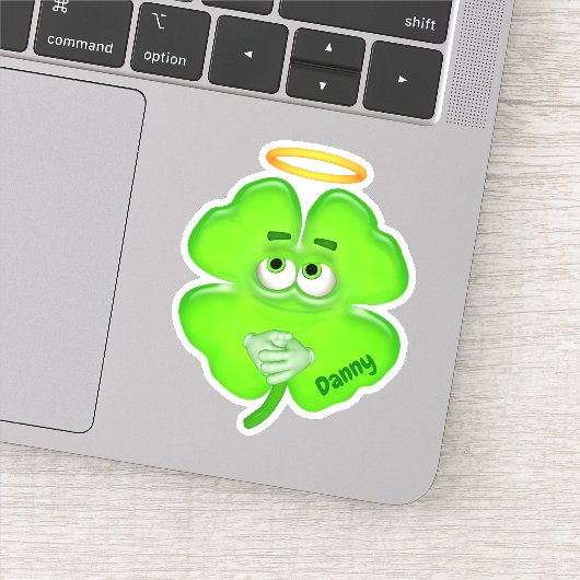 Sticker Shamrock Angel personnalisé (Détail)