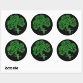 Sticker Shamrock celtique Lucky (Feuille)