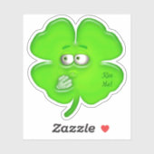 Sticker Shamrock de baiser (Feuille)
