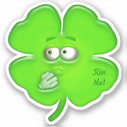 Sticker Shamrock de baiser (Devant)