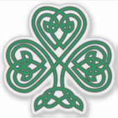Sticker Shamrock de noeud celtique (Devant)
