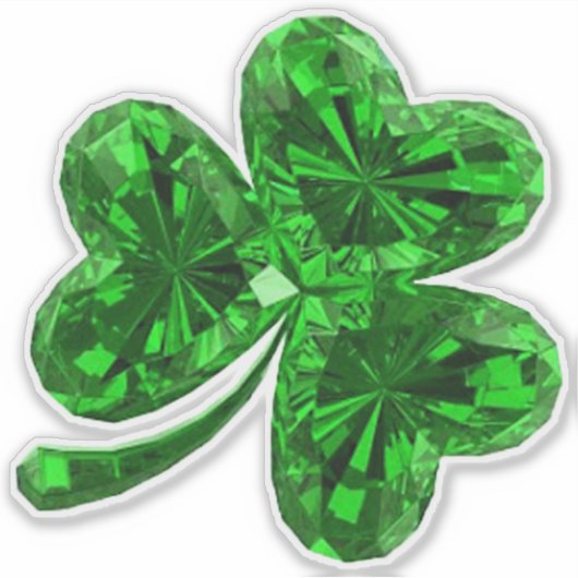 Sticker Shamrock Emerald (Devant)