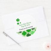 Sticker shamrock JOUR DE LA SAINT PATRICK personna (Enveloppe)