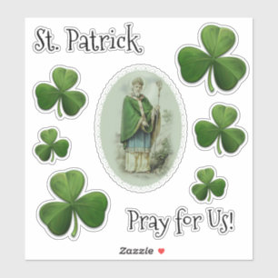 Sticker Shamrocks d'évêque St Patrick religieux