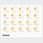 Sticker Shana Tova honeycomb Classic rond (Feuille)