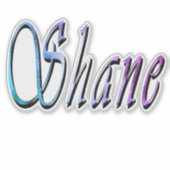 Sticker "Shane" Shane Coloré Nom, (Devant)