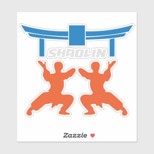 Sticker Shaolin Temple Martial Arts (Feuille)