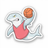 Sticker Shark at Sports with Basketball (Recto)