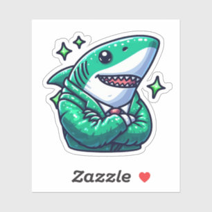 Sticker Shark Drawing : Les Clés de la mer #16