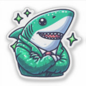 Sticker Shark Drawing : Les Clés de la mer #16 (Devant)