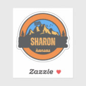 Sticker Sharon, Kansas (Feuille)