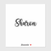 Sticker Sharon Nom - Calligraphie manuscrite (Feuille)